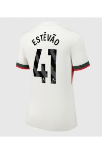 Chelsea Estevao Willian #41 Voetbaltruitje Uit tenue Dames 2025-26 Korte Mouw